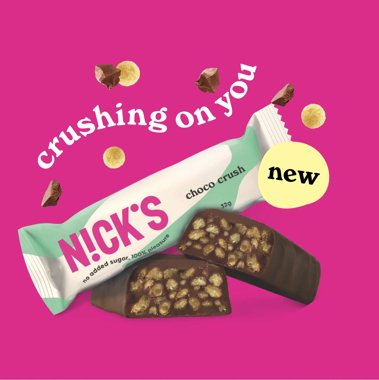 NICK’S Choco Crush Chocolate Bar 32 g