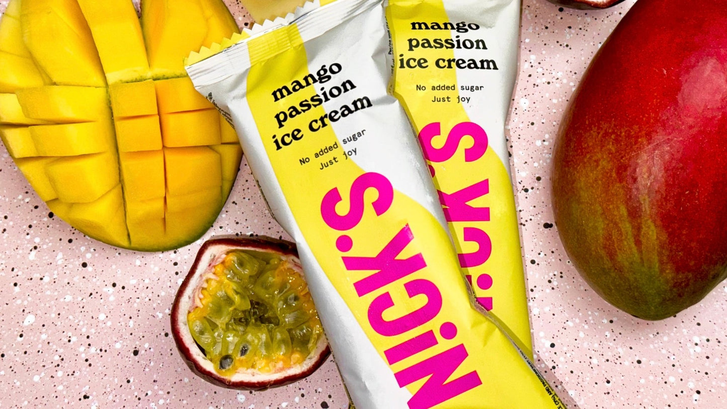 NICK'S ice cream - Jäätis "mango passion" kast: 20 x 90ml - njom.ee