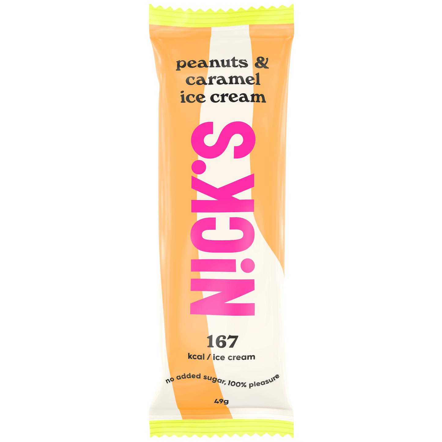 NICK'S ice cream - Jäätis "peanuts & caramel" kast: 36 x 70ml - njom.ee