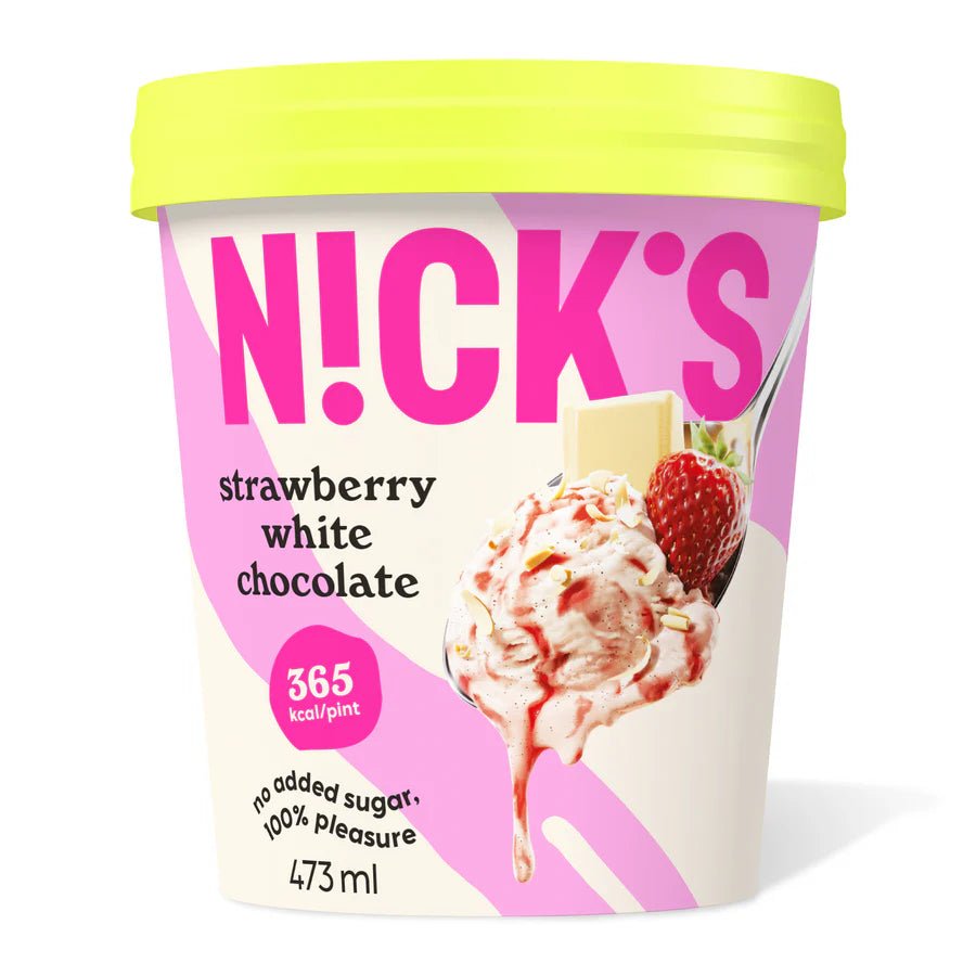 NICK'S jäätis - Jäätis "strawberry white chocolate" 8 x 473ml - njom.ee