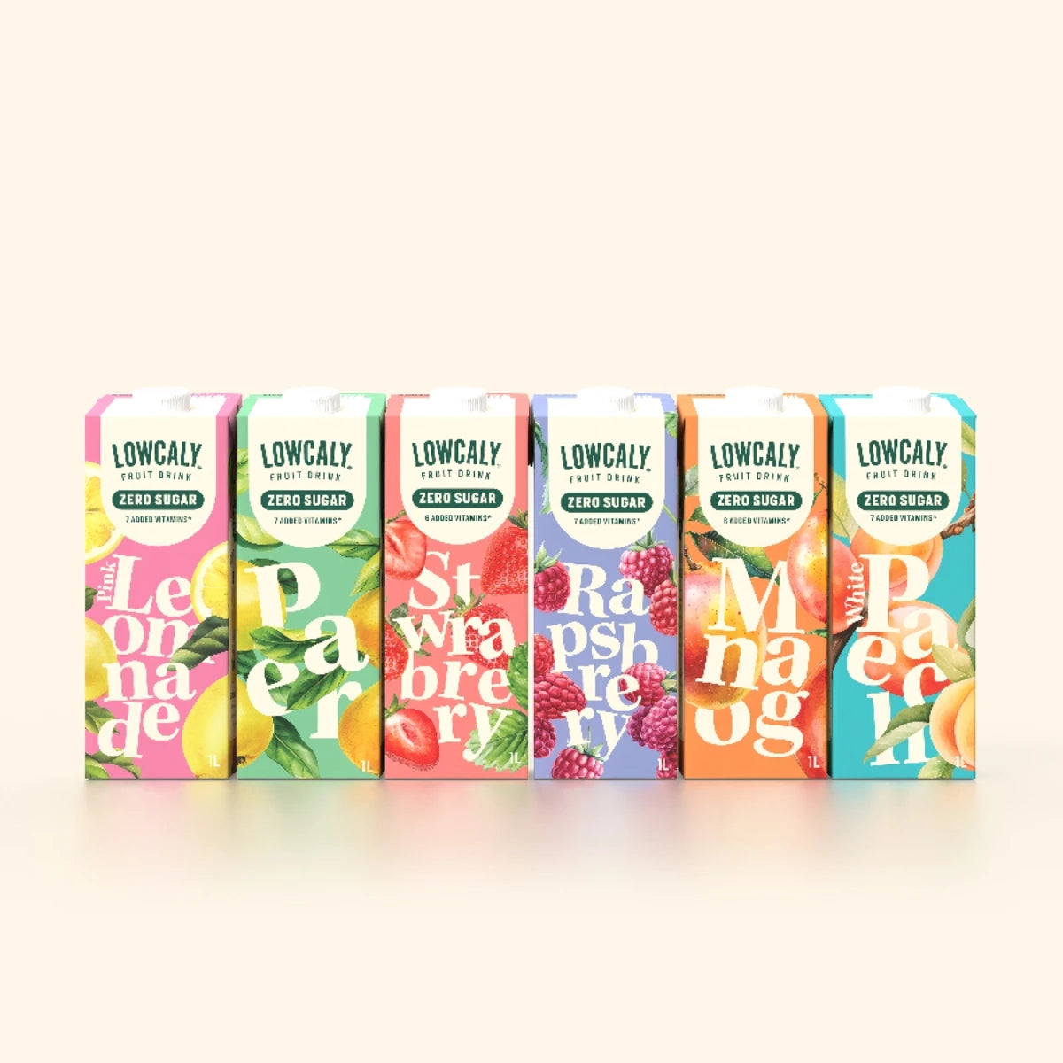 Lowcaly sugar-free fruit drink "white peach" 1L