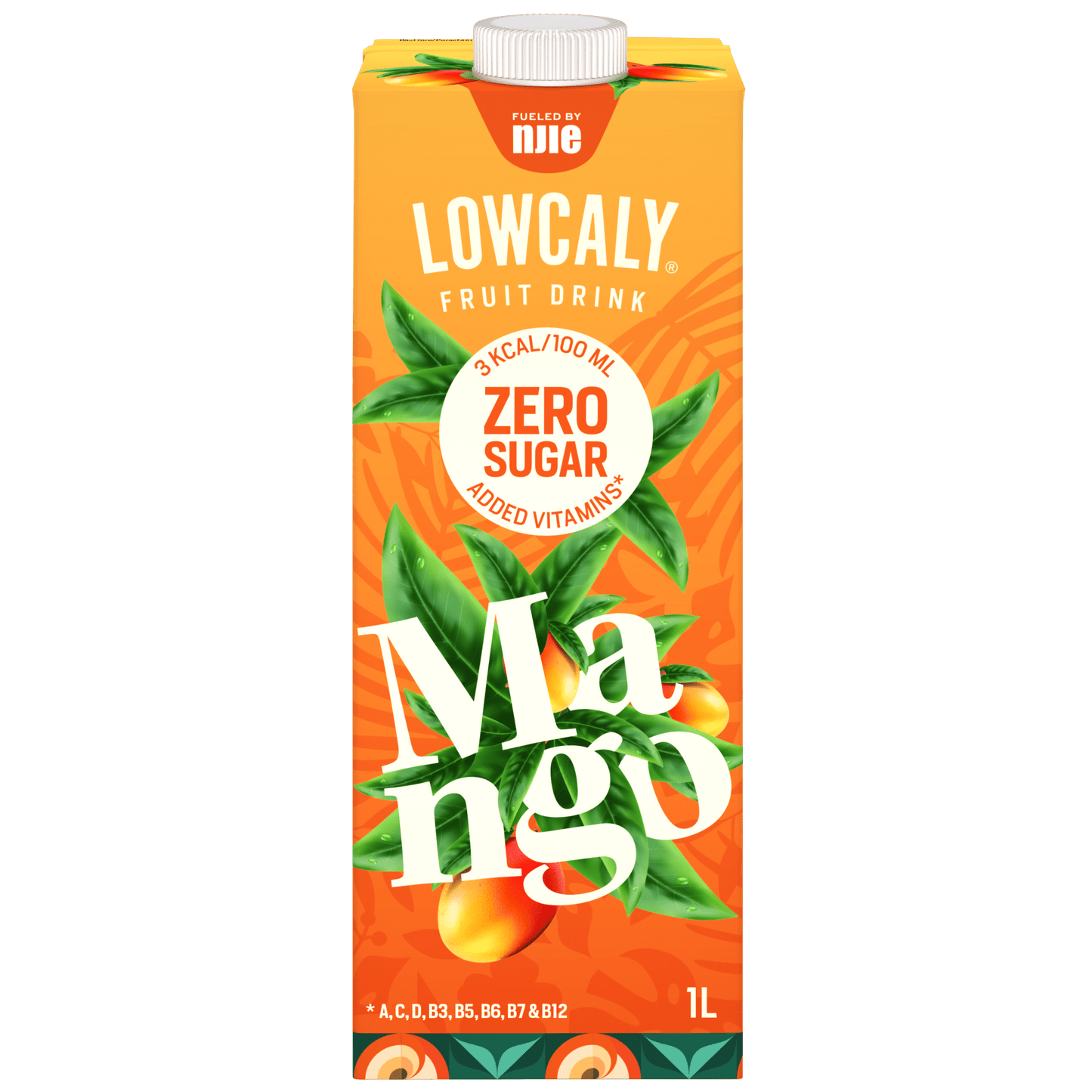 NJIE - Lowcaly suhkruvaba puuviljajook "mango" 10 x 1L - njom.ee