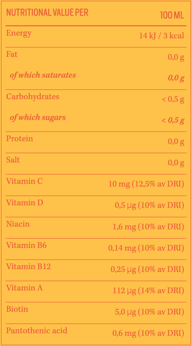 NJIE - Lowcaly suhkruvaba puuviljajook "mango" 1L - njom.ee