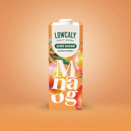 Lowcaly be cukraus vaisių gėrimas „mango“ 1L