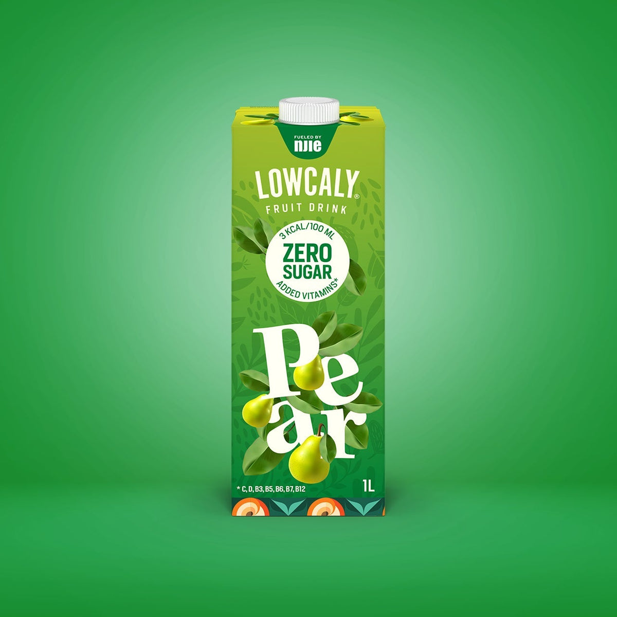 NJIE - Lowcaly suhkruvaba puuviljajook "pear" 10 x 1L - njom.ee