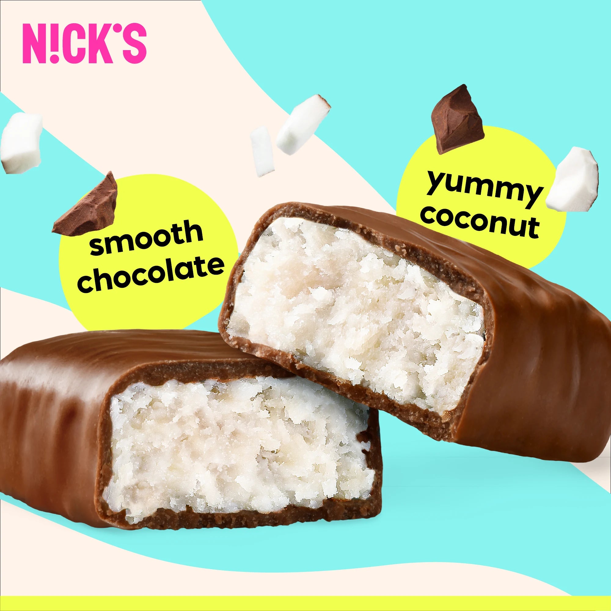 Coconut Chocolate Bar 40g Box of 15