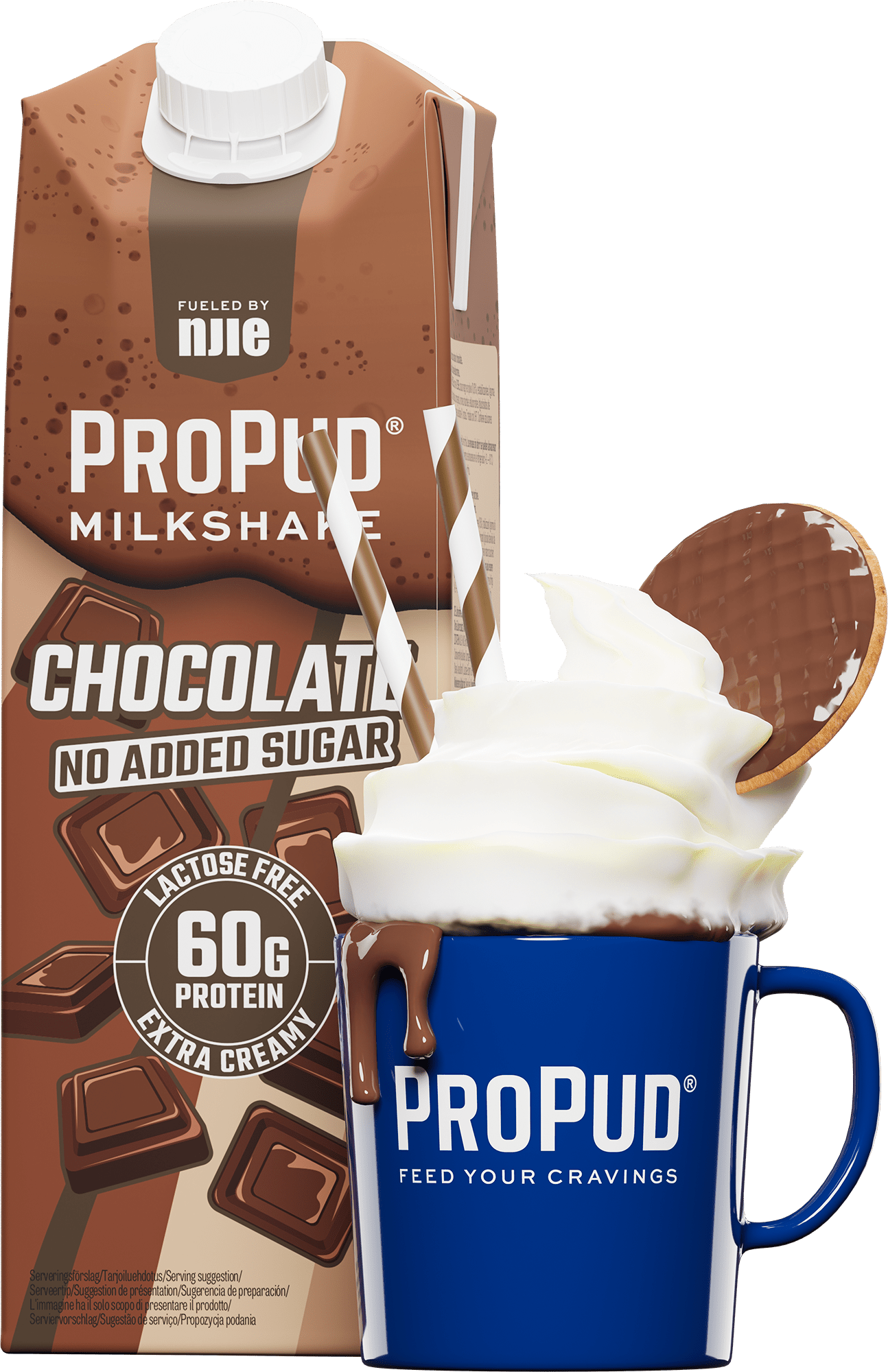 NJIE ProPud Chocolate Protein Shake 1 L