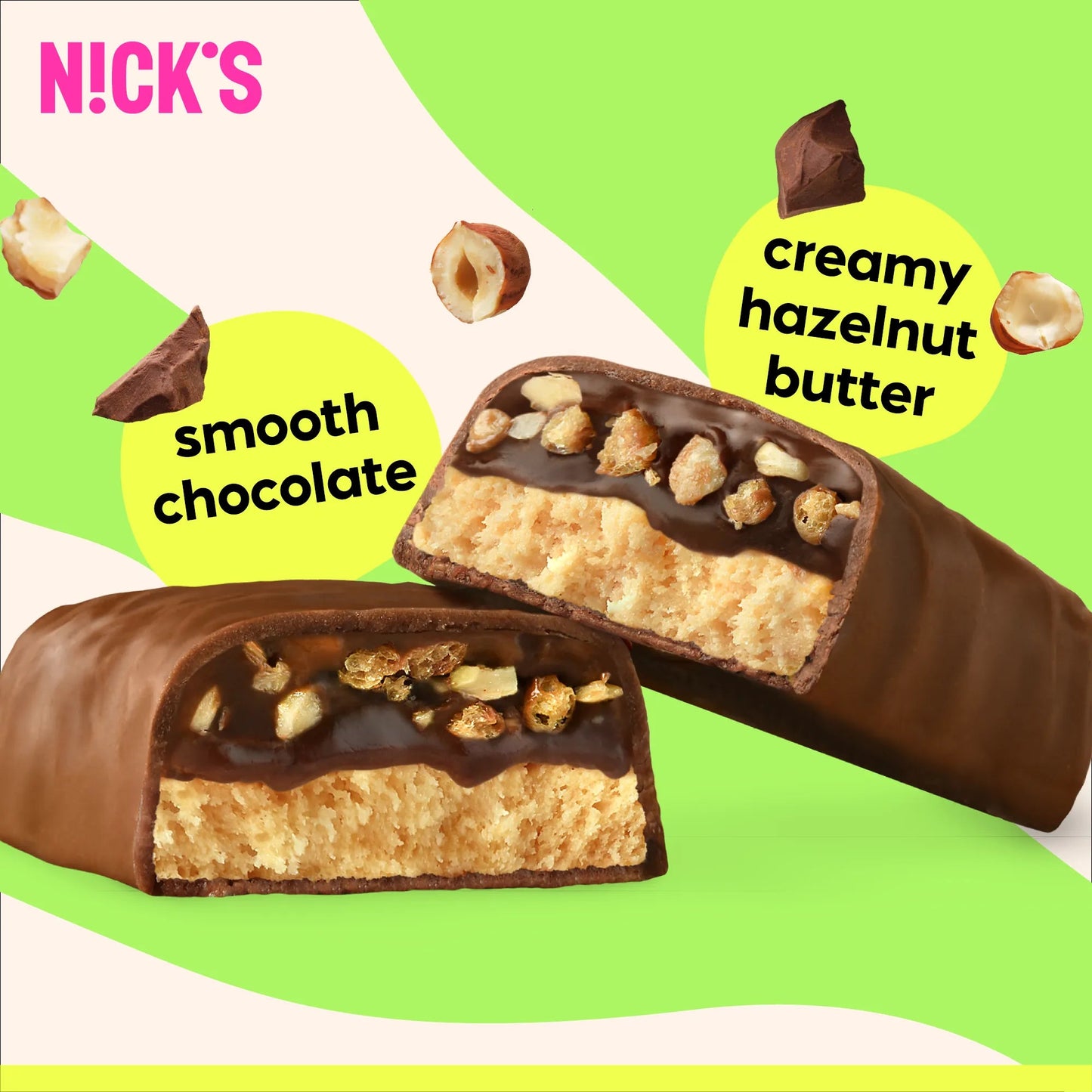 NICK'S - Proteiinibatoon "hazelnut chocolate" 50g - njom.ee