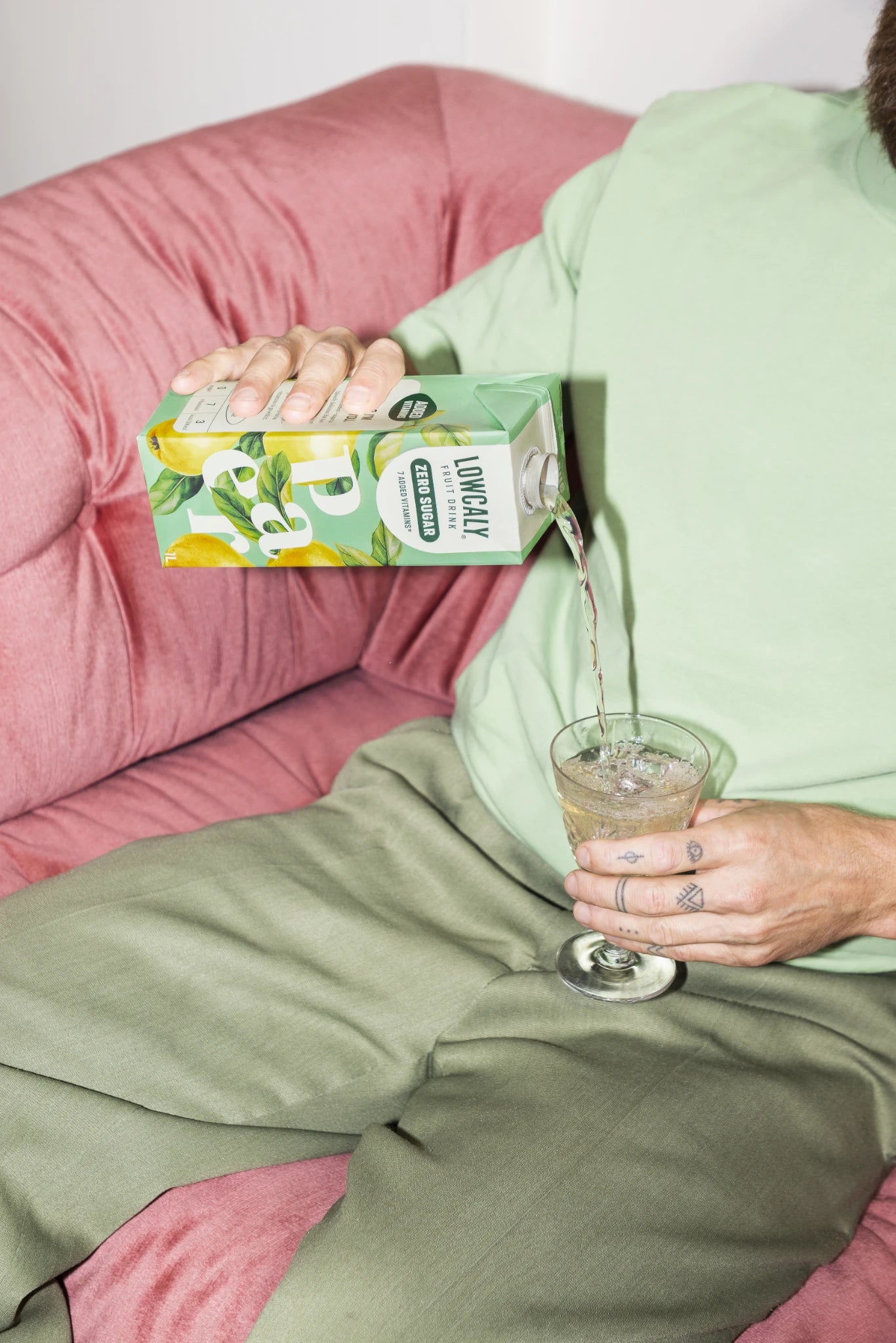 Lowcaly sugarfree fruit drink pear 10 x 1L