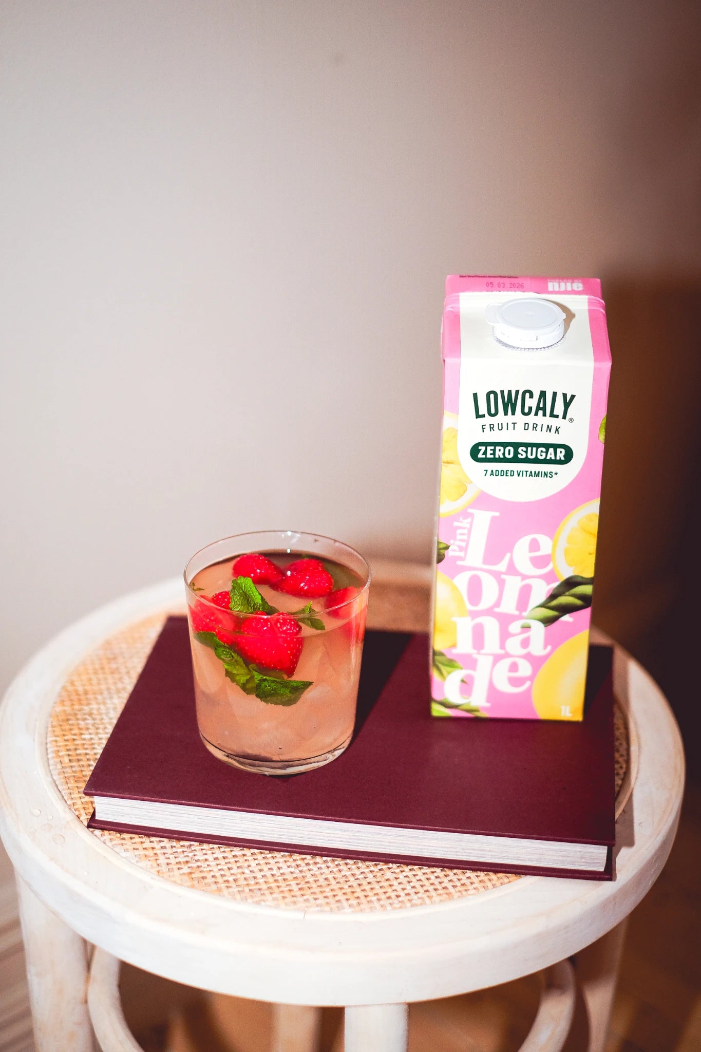 Lowcaly sugarfree fruit drink pink lemonade 10 x 1L