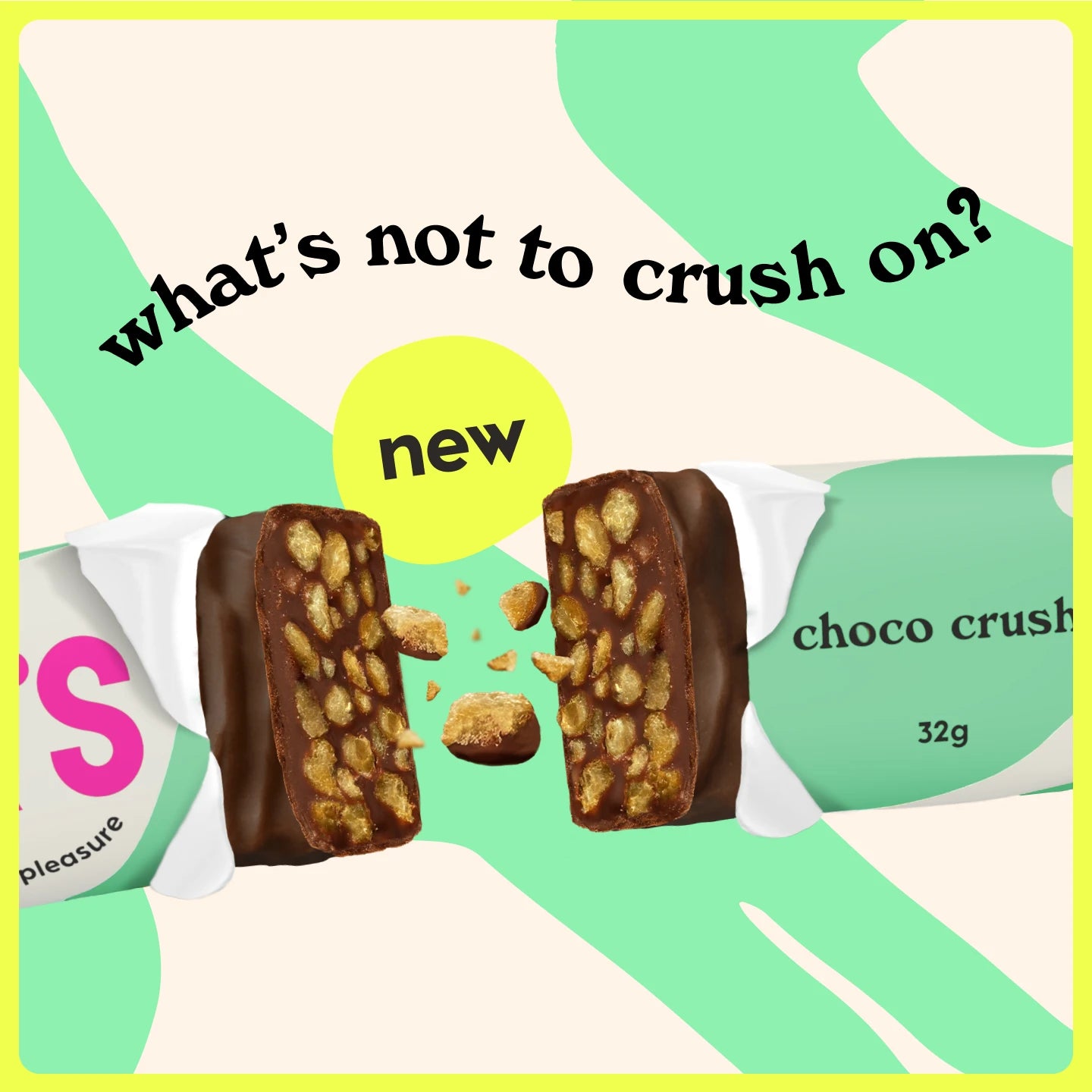 Šokoladas "choco crush" 32g