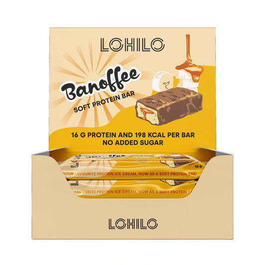 Baltymų batonėlis „banoffee“ 12 x 55g