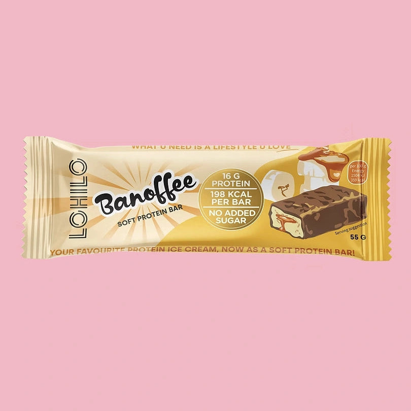 Baltymų batonėlis „banoffee“ 12 x 55g