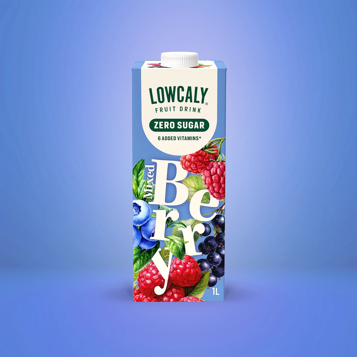 Lowcaly Berry Sugar-Free Fruit Drink 1L