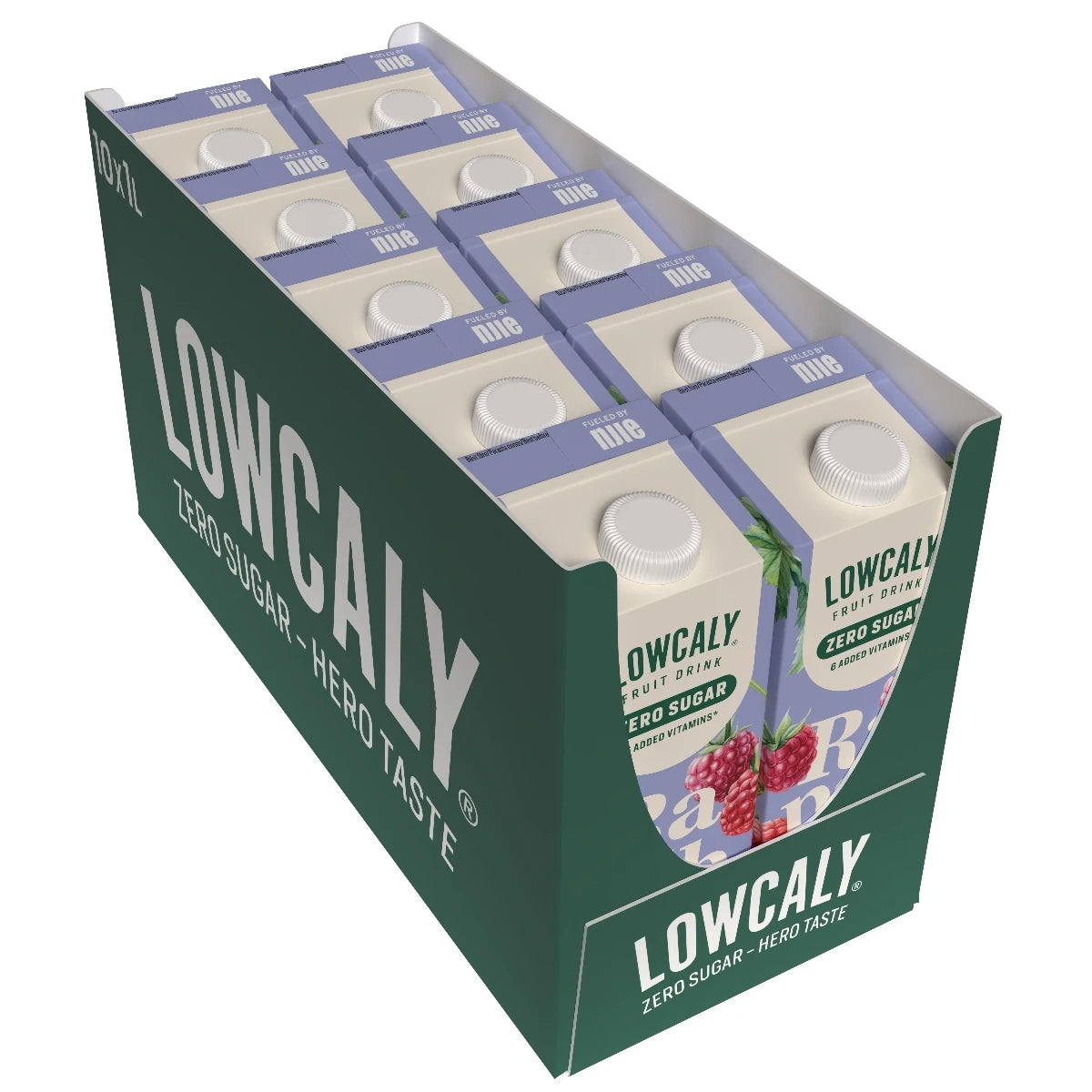 Lowcaly sugarfree fruit drink raspberry sorbet 10 x 1L