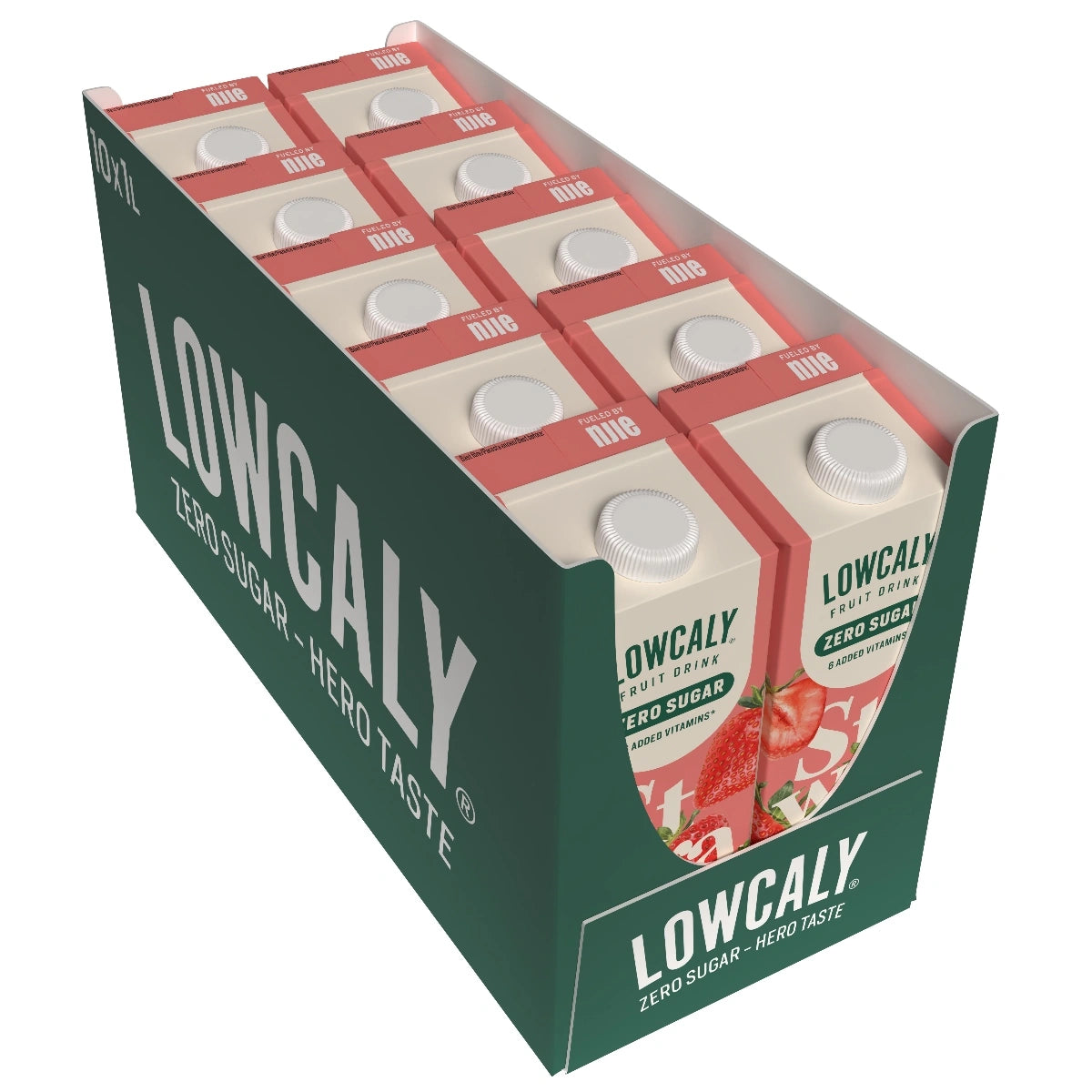 Lowcaly sugarfree fruit drink strawberry 10 x 1L