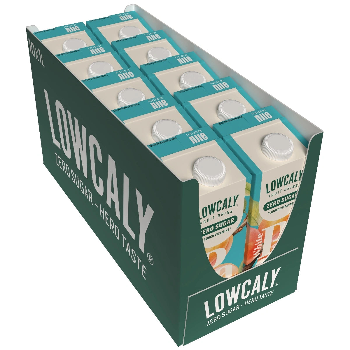Lowcaly sugarfree fruit drink white peach 10 x 1L