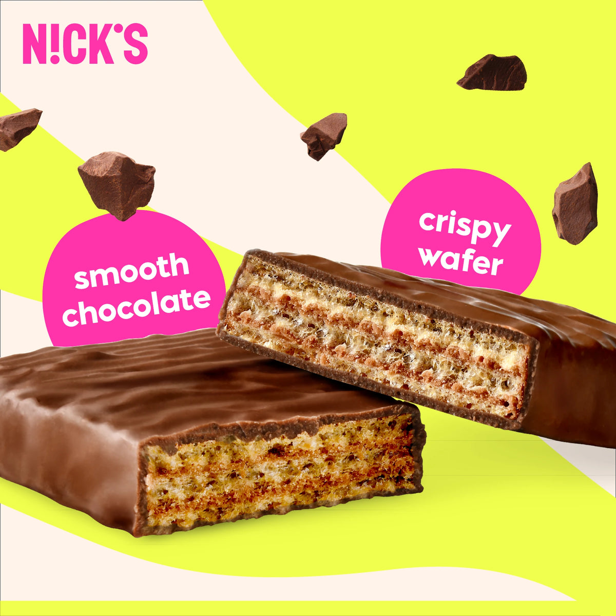 Šokoladinis vaflis 35g dėžė 12 vnt.