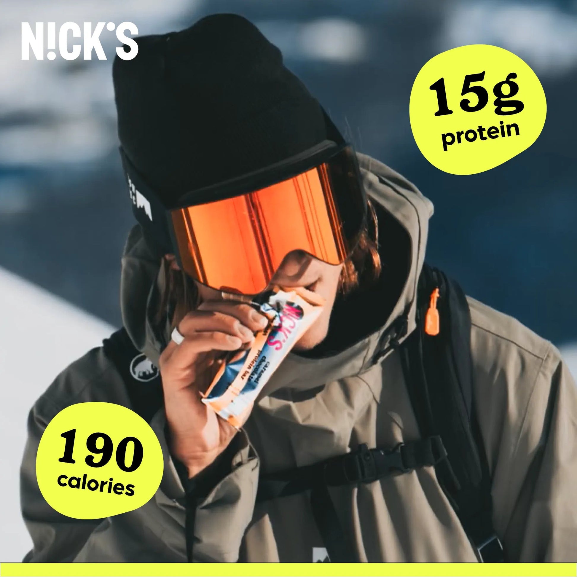 NICK'S - Proteiinibatoon "caramel chocolate" 50g - njom.ee