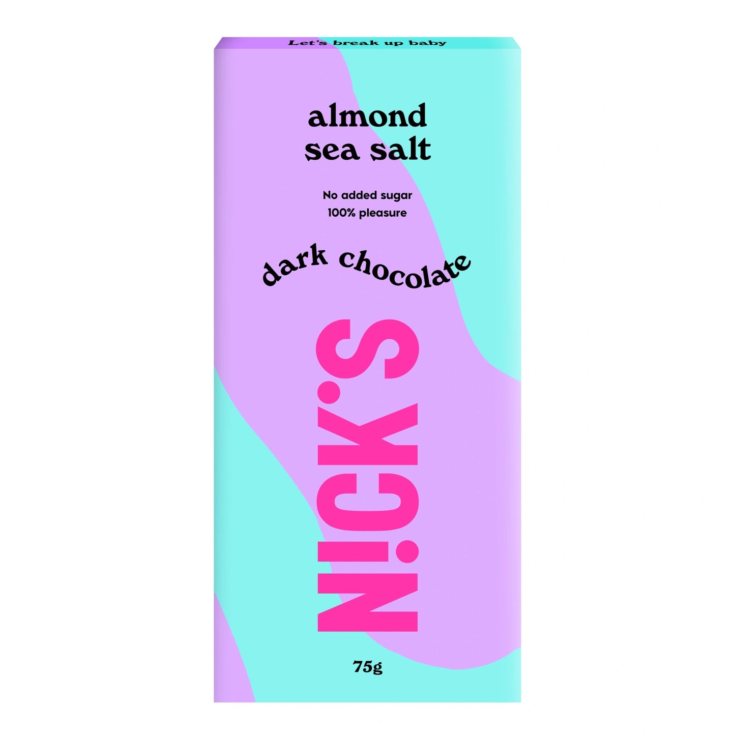 NICK'S - Šokolaaditahvel ''almond sea salt'' 75g - njom.ee